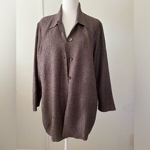 Chico Travelers Long Sleeve Stretch Half Button Up Medium 12